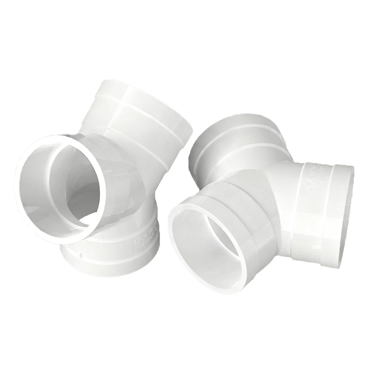 PVC Y Piece Ducting Ventilation Tube Connection Extractor Fan Vent Pipe Fittings