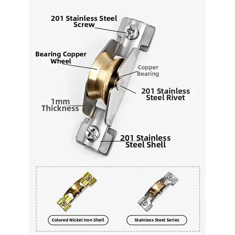 Sash Window Pulley Sliding Window Roller Wheel Door & Window Accessorie