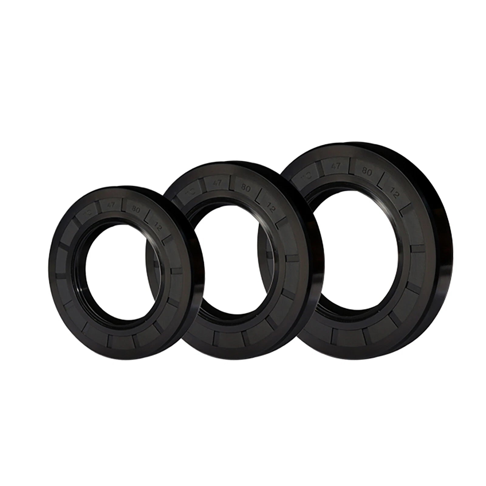 Metric NBR Oil Shaft Seal Dust Grease Seal TC Double Lip w Spring ID 15-20mm