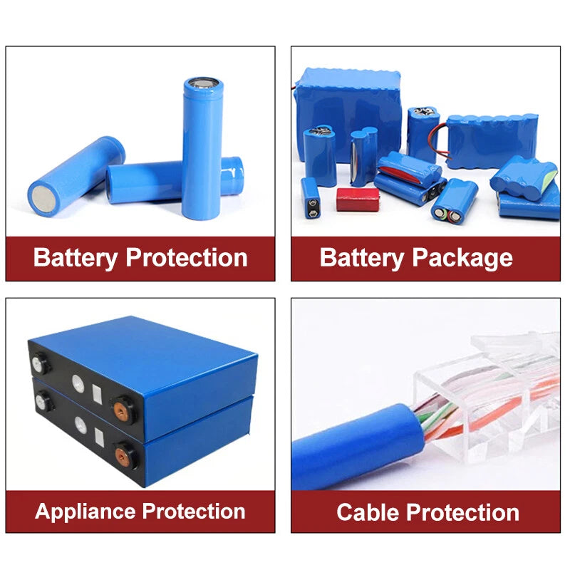 PVC Heat Shrink Tubing 2:1 — Insulation Sleeve, Width 7–95mm, 105°C Rated