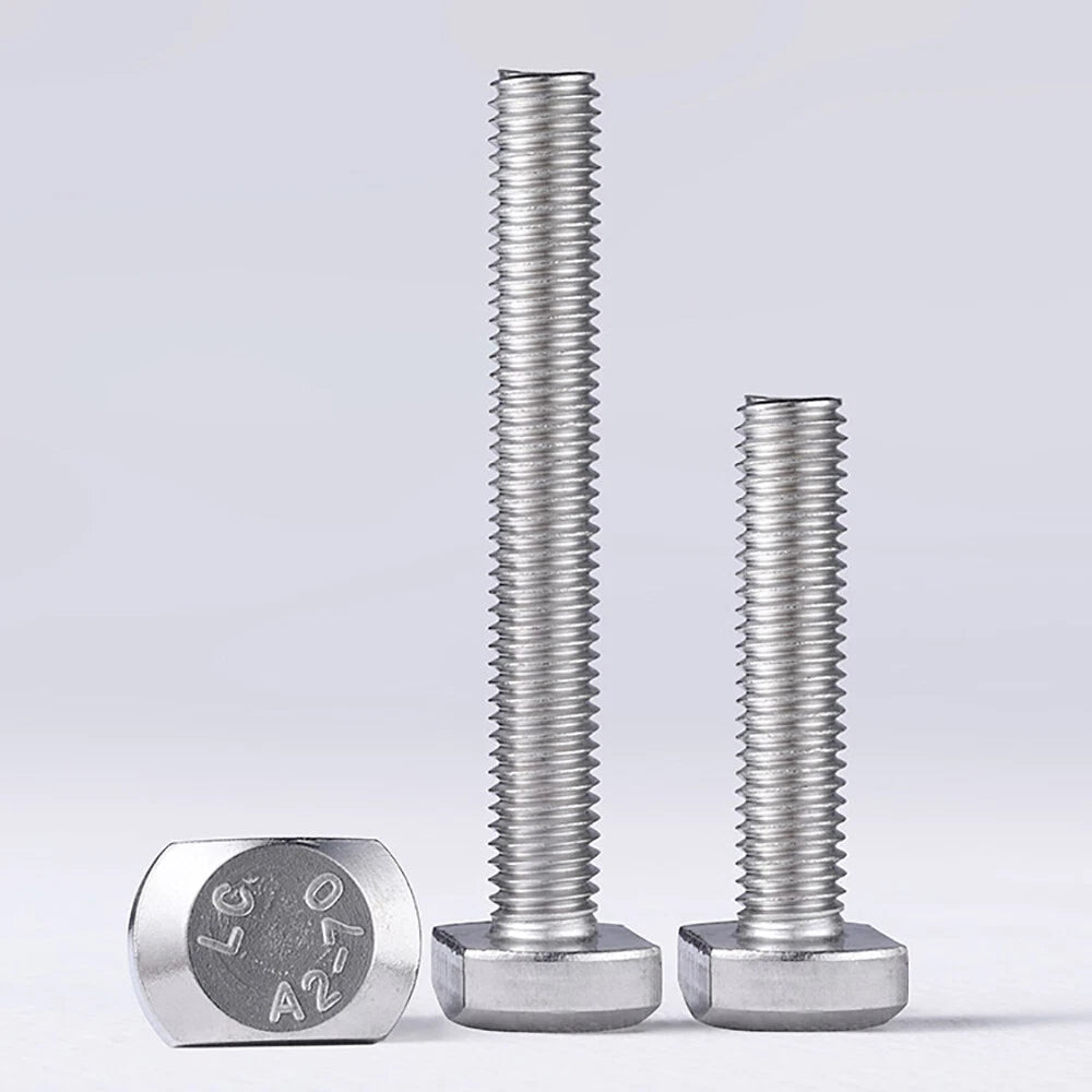 T - Slot T - Head Bolts M5 M6 | A2 Stainless Steel Hammer Screws for Aluminum Extrusion - HomeDIYer