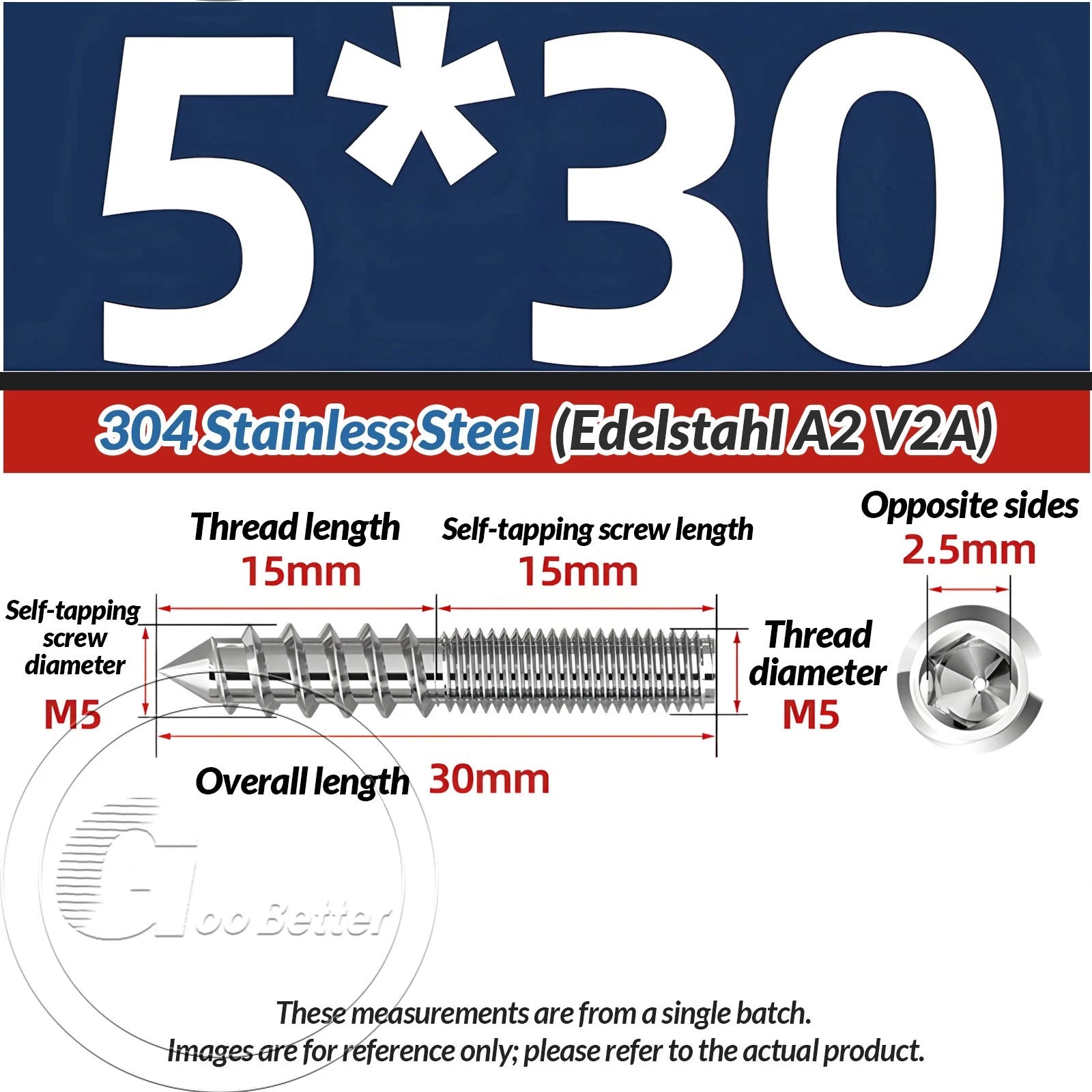 A2 Stainless Steel Hanger Bolts Dual Thread Dowel Screws M4–M12 for Furniture