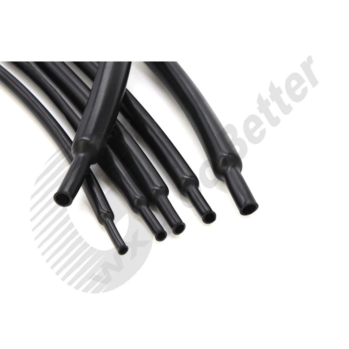 Heat Shrink Tubing 2:1 Polyolefin — φ0.8mm to φ20mm, Black & Clear, 1m–50m