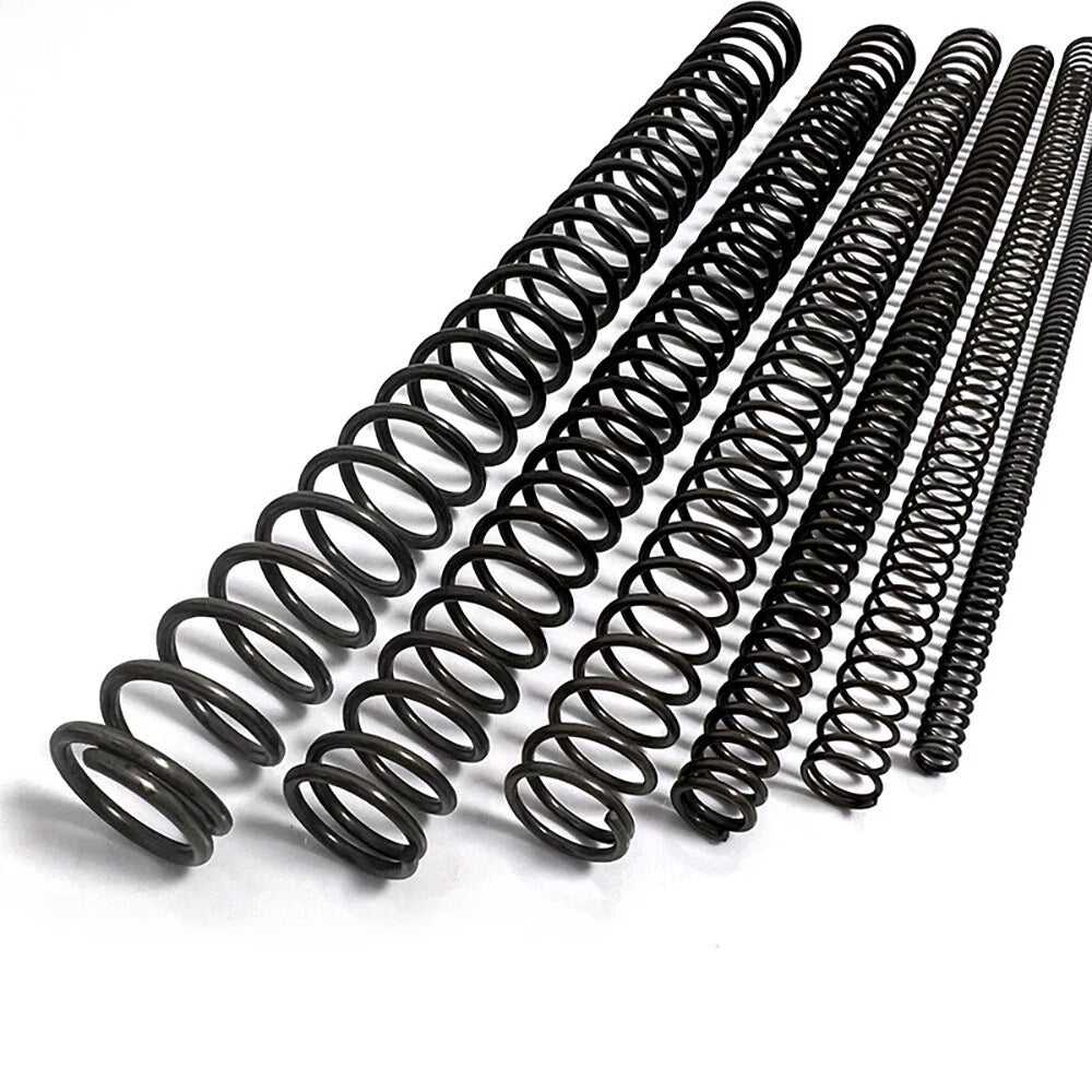Compression Spring Black 0.3-6mm Wire Diameter Small Springs Steel 305mm Length