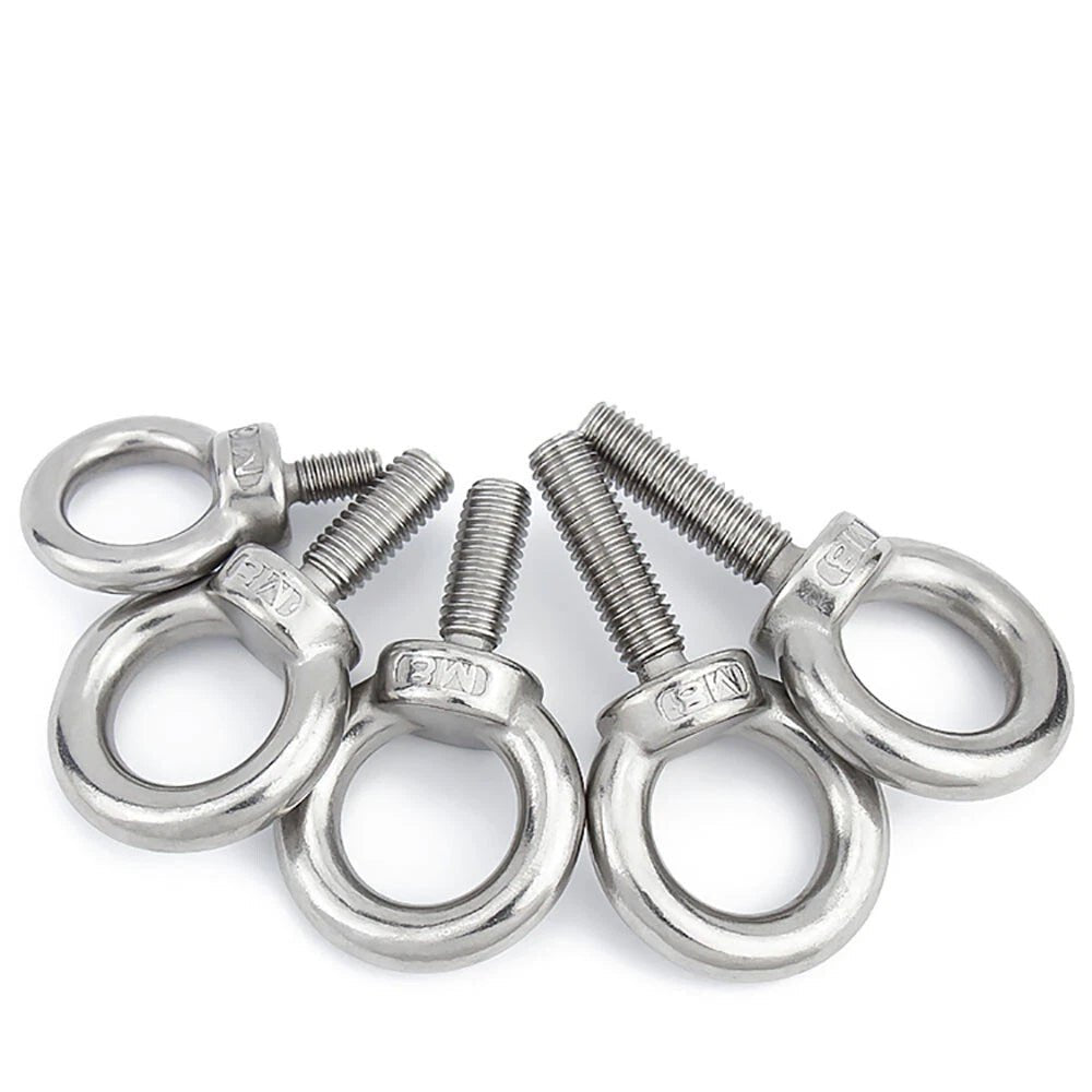 Lifting Eye Bolts A2 Stainless Steel Metric M3–M36 | Ring Screws for Rigging & Marine - HomeDIYer
