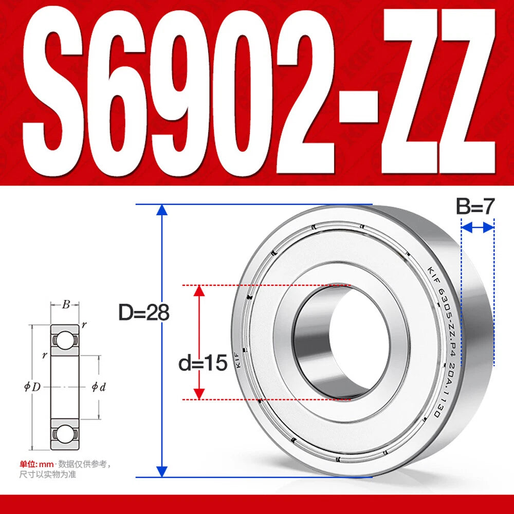 Miniature Stainless Deep Groove Ball Bearing Small Bearings Inner Dia-Ø 2mm-35mm