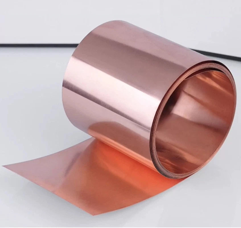 Pure Purple Copper Sheet Roll Strip Metal Foil Thick 01-1mm Width 50-400mm
