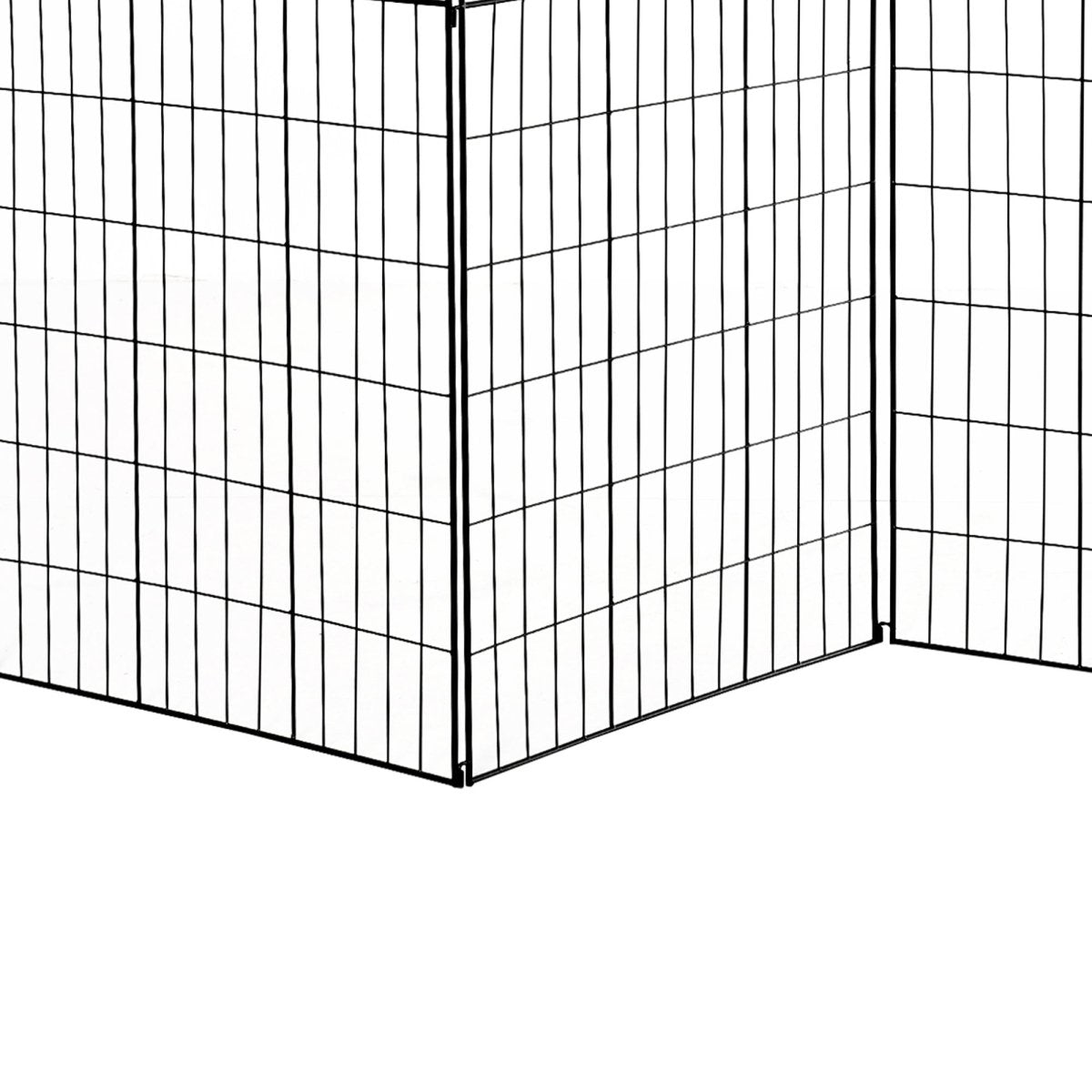 Outsunny 4 - Pack Decorative Garden Fence Panels | 44" Steel Border Fence - HomeDIYer