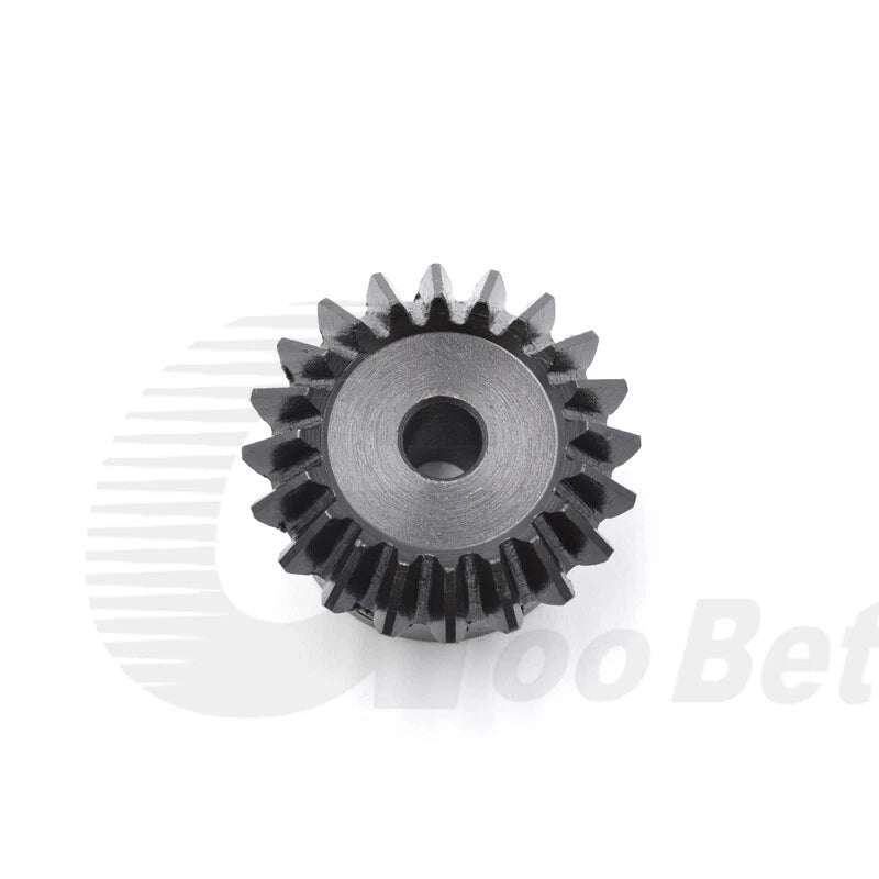 Module 1 1.5 2 Bevel Gear C45 Steel Gear Ratio 1:3 15-45 Tooth Hardened Black