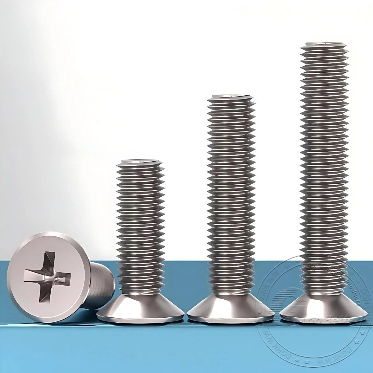 Titanium Phillips Flat Head Machine Screws — GR2 Countersunk, M2 to M8 - HomeDIYer