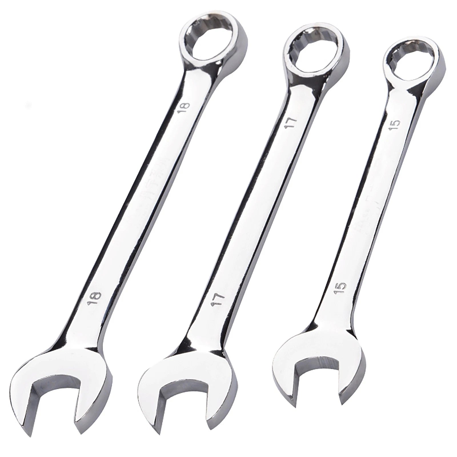 Spanner Combination Wrench CRV Open Ended Round Fixed Head Spanners 6mm - 30mm