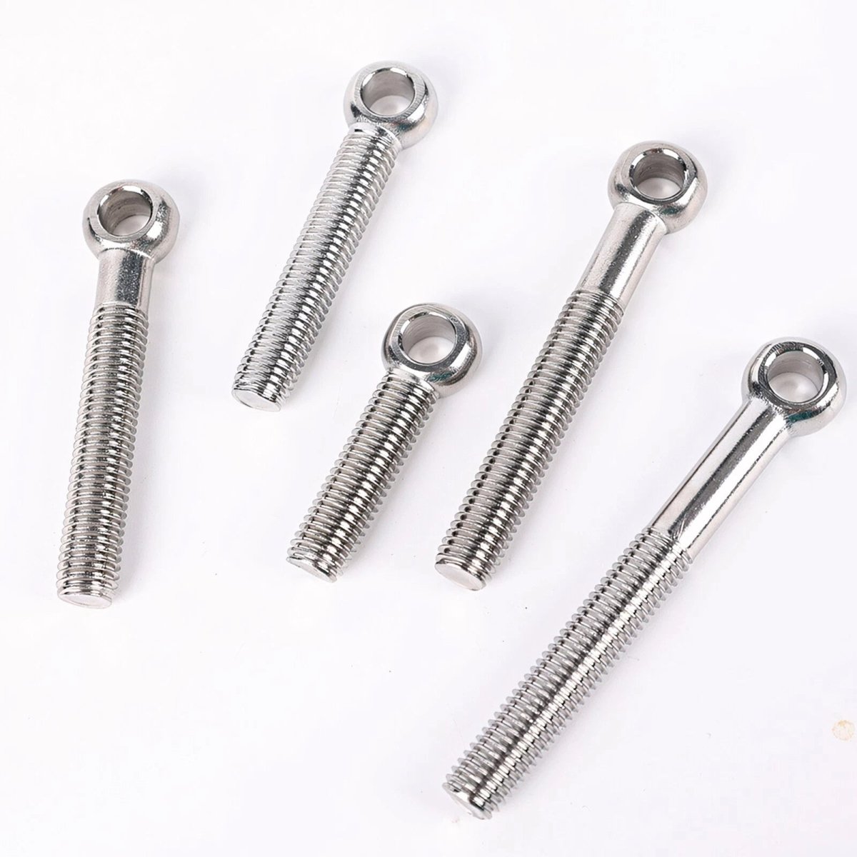 M5 M6 Stainless Steel Eye Bolts — A2 304 Threaded Ring Eyelet Screws for Catenary Wire & Hanging - HomeDIYer