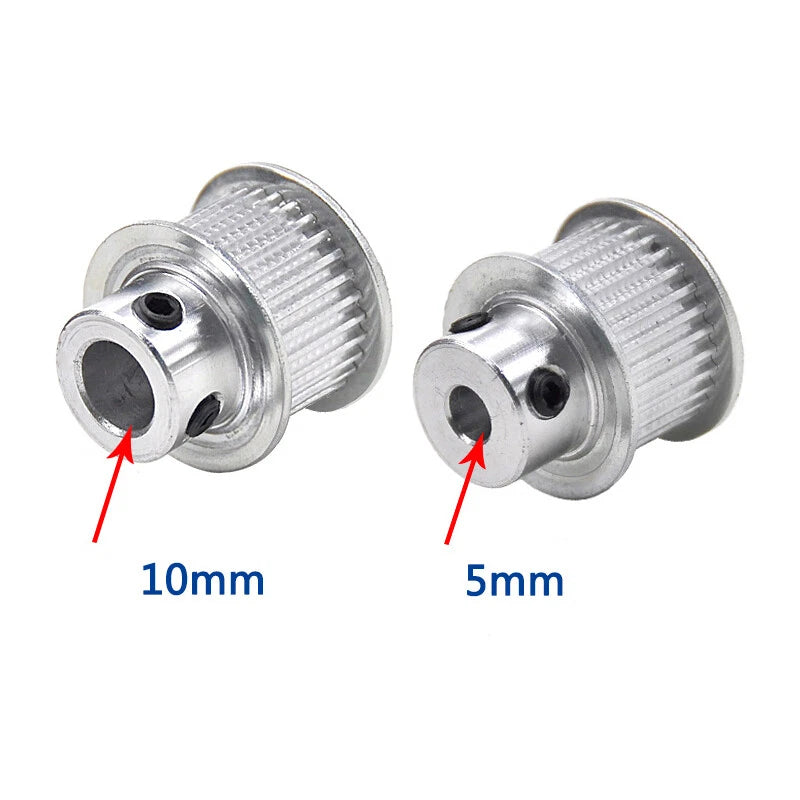 S2M 16-60 Teeth Timing Belt Pulley BF/K Type Synchronous Wheel Bore 4mm-15mm