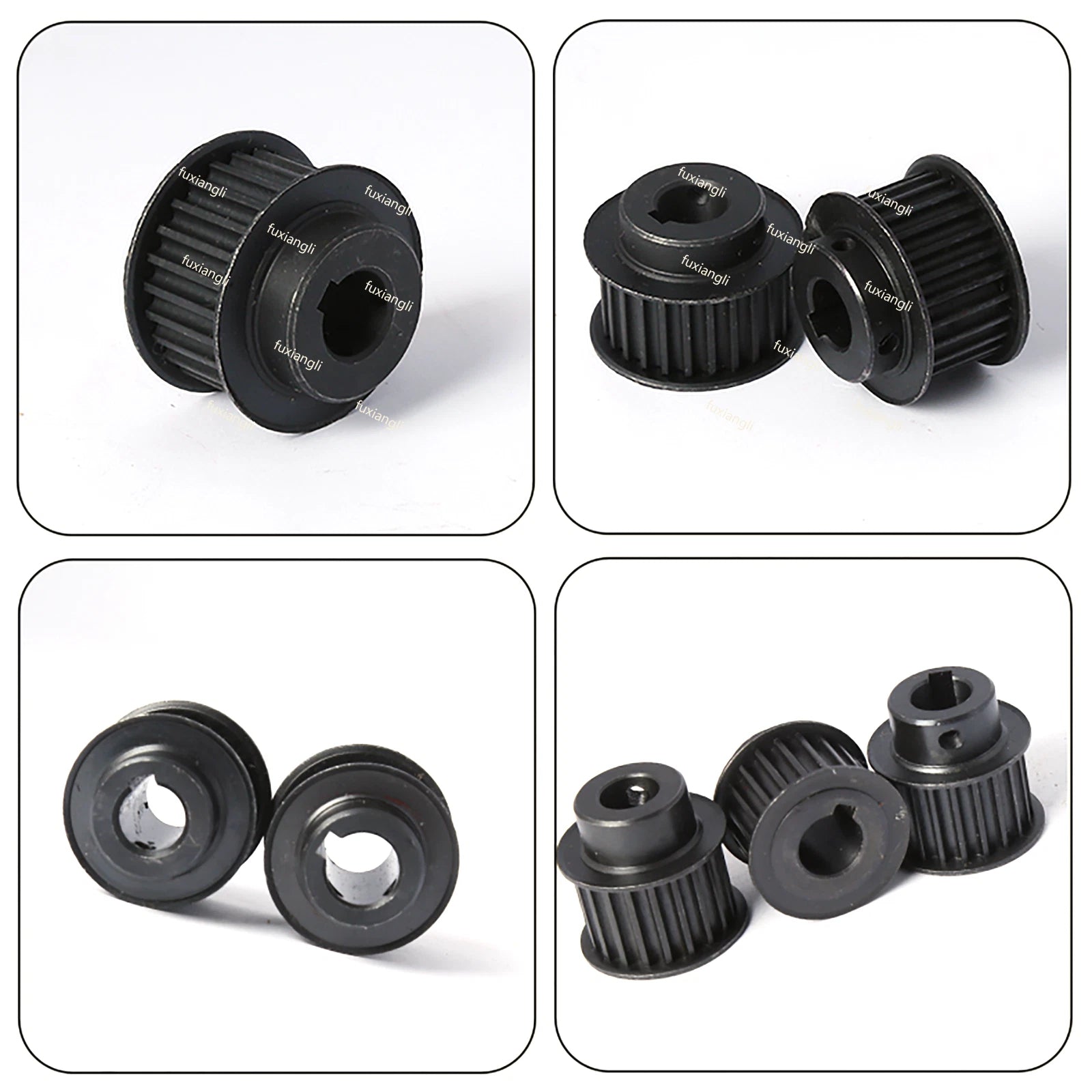 HTD-5M 15T-72T Timing Belt Pulleys Pitch 5mm Width 16mm BF With Keyway 45# Steel