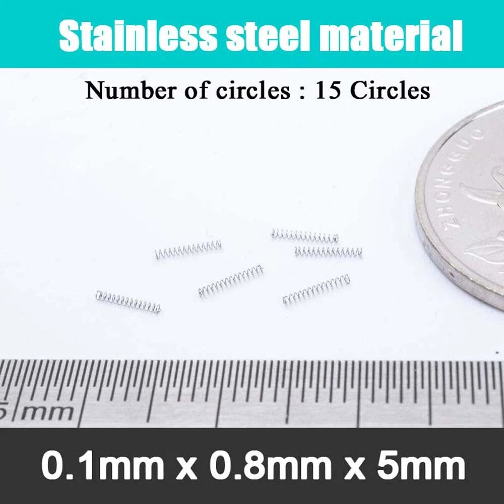 Stainless Steel Compression Springs Steel wire 0.1 mm small coil spring 5-20mm