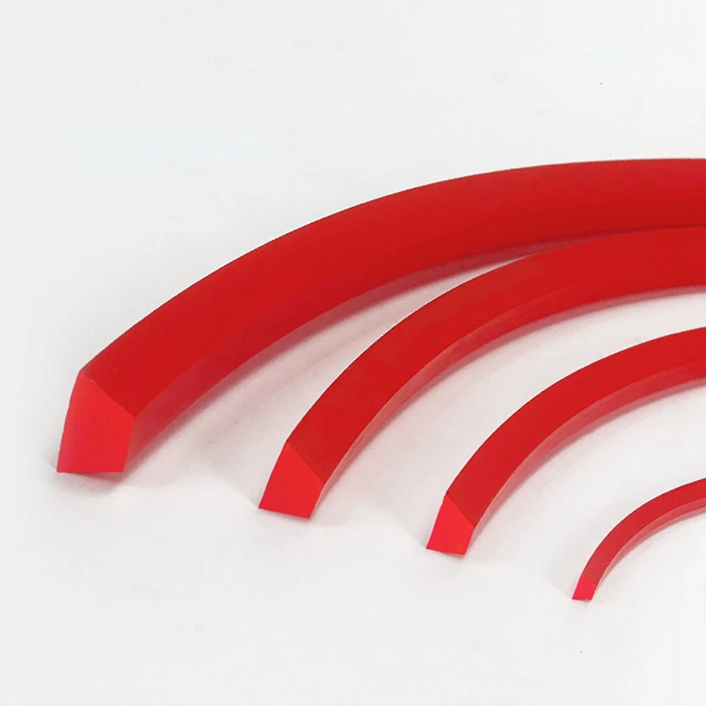 Solid PU V-Belt — Polyurethane Conveyor Drive Belt, Red Smooth, Y/M/Z/A/B/C/D Type