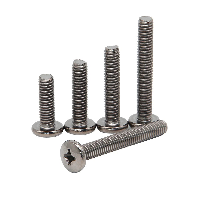M1.6–M6 TA2 Titanium Pan Head Pozi Screws – Ultra‑Strong, Corrosion‑Resistant, 2–50mm Lengths