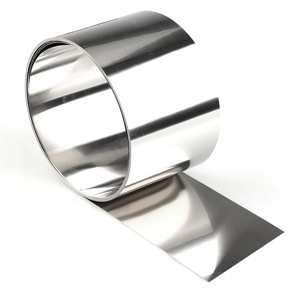 301 Stainless Steel Sheet — 0.01mm to 0.45mm Thin Metal Plate, Multiple Sizes