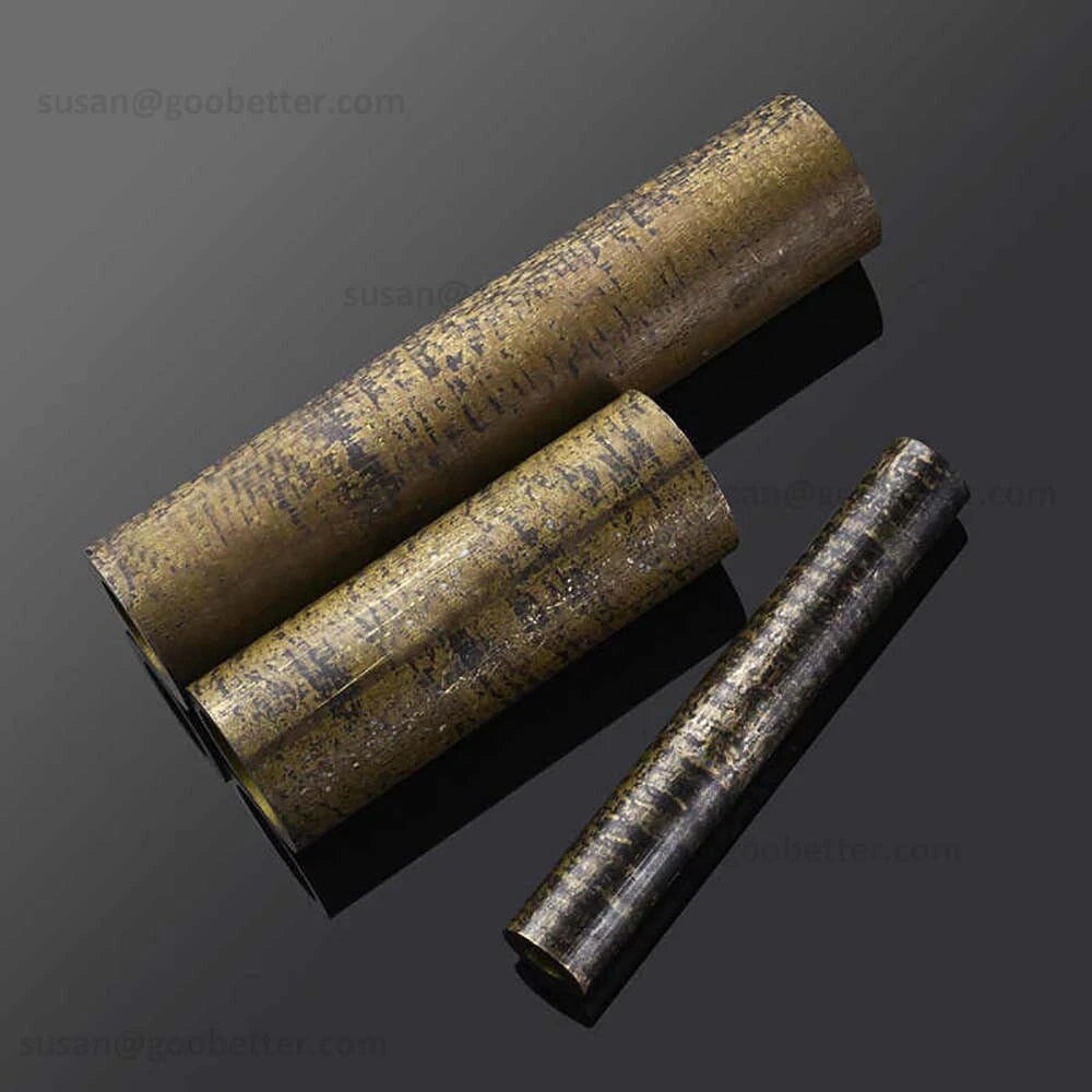 Bronze Brass Round Tube — OD 25mm–80mm, ID 15mm–60mm, Length 100mm