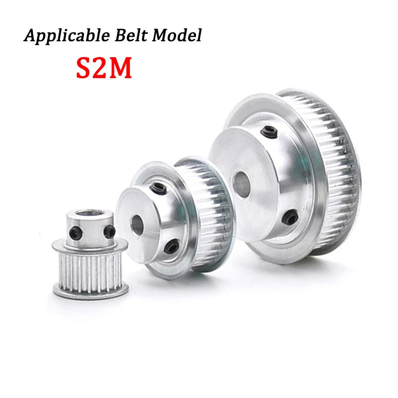Timing Belt Pulley With Step S2M-42T-Bore 4mm For 10mm Wide Timing Belt 100pcs
