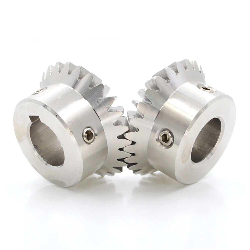 1-3 Module 15-30 Teeth Stainless Steel Umbrella Bevel Gear 90° Angle, Ratio 1:1