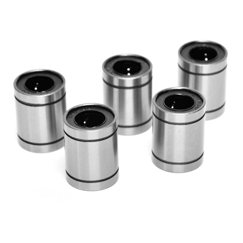 Steel Linear Ball Bearing Bushing LM3-UU - LM80-UU with Rubber Seals Bearings