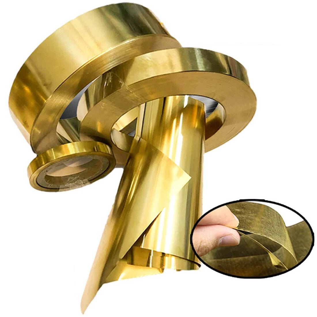 Brass Sheet Roll Metal Foil Plate Thick 0.01mm to 1mm Craft Model Train Metal - HomeDIYer