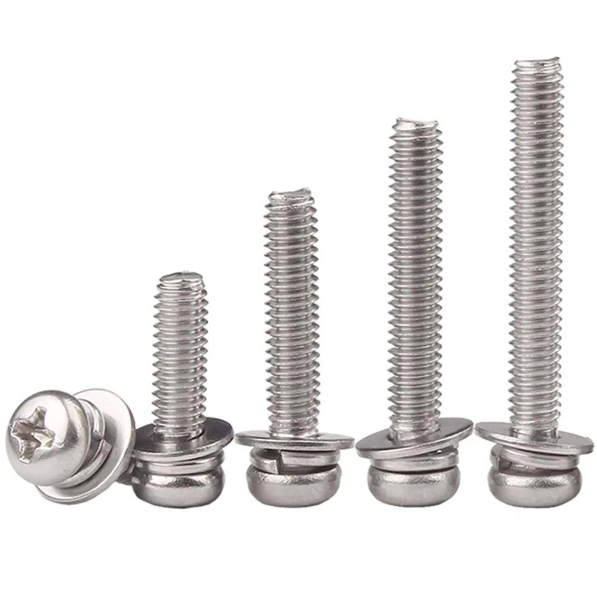 M2–M10 Phillips Button Head Machine Screws — 304 Stainless Steel - HomeDIYer