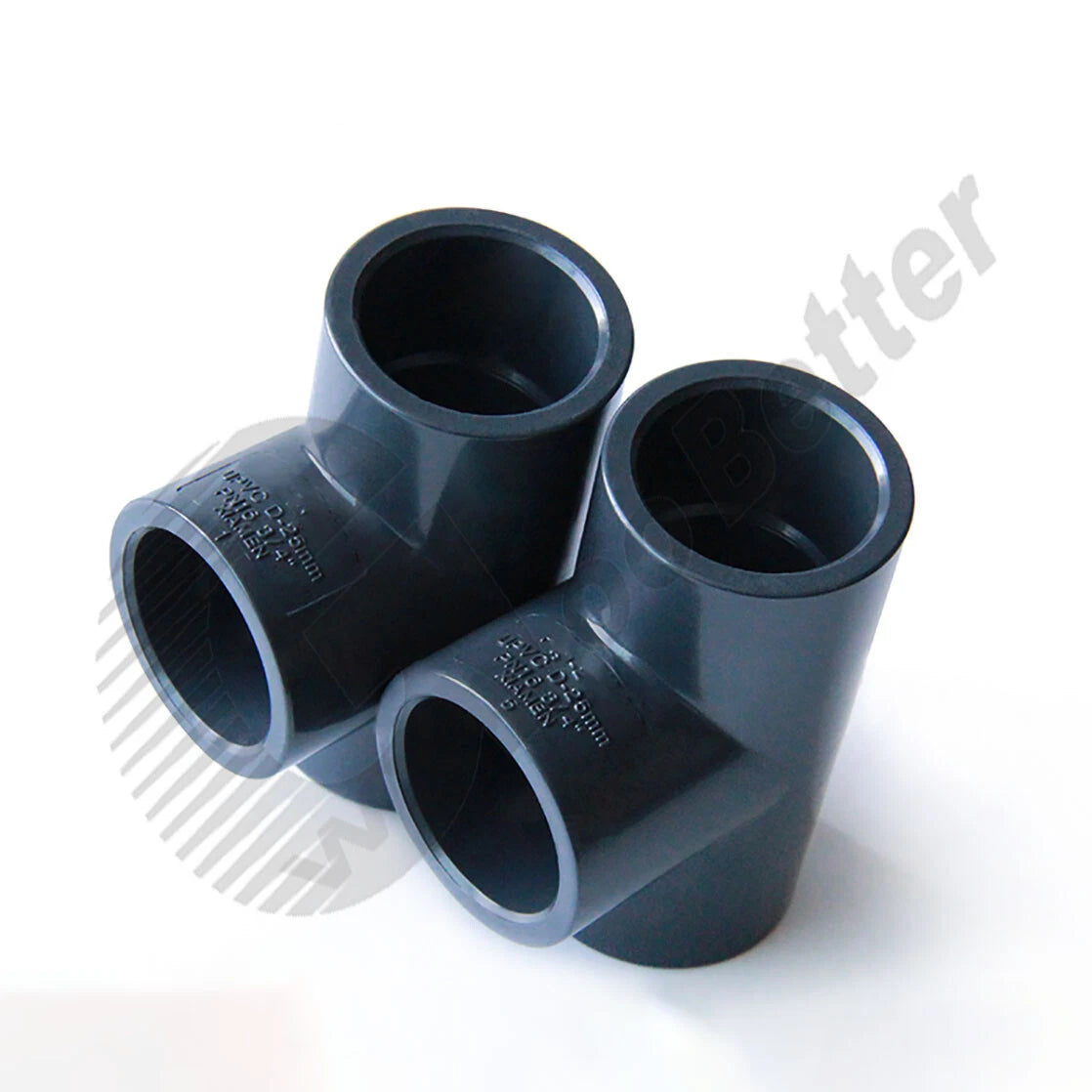 Tee Connectors Grey UPVC Fittings Φ20mm Φ25mm ~ Φ110mm UPVC Slip 3 Way Tee