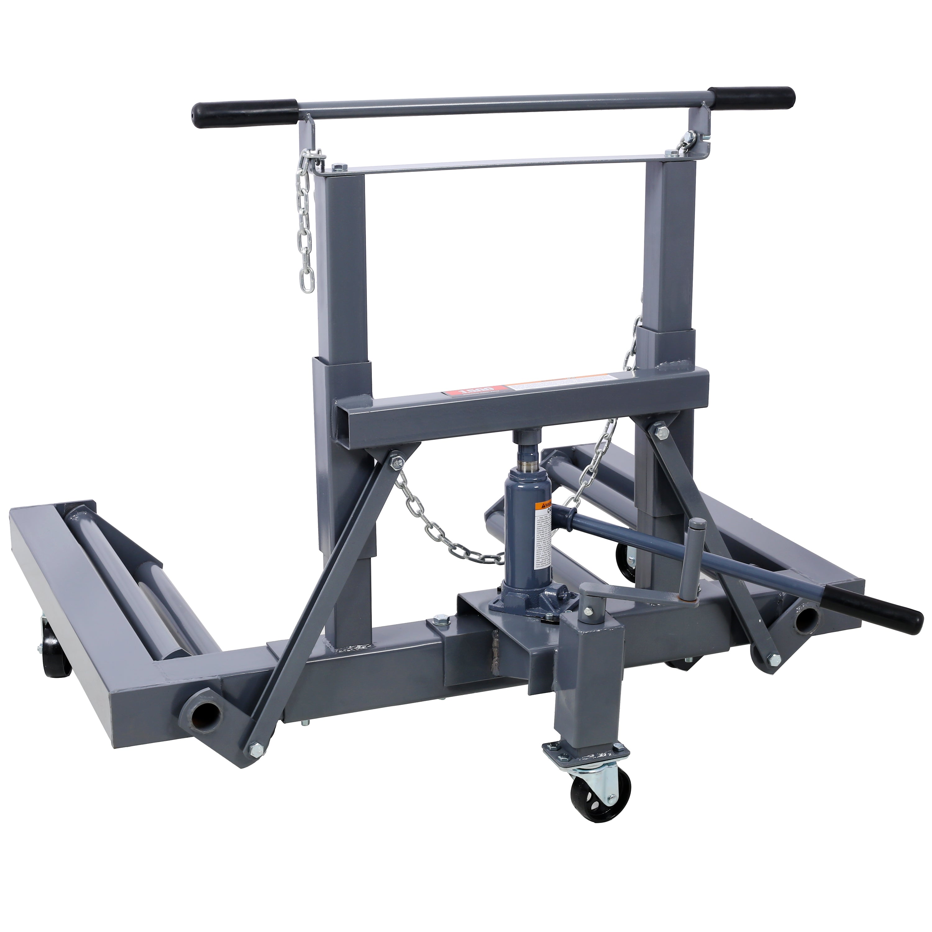1,500 Lb. Capacity, Adjustable Height Dual Wheel Dolly for Large Trucks
