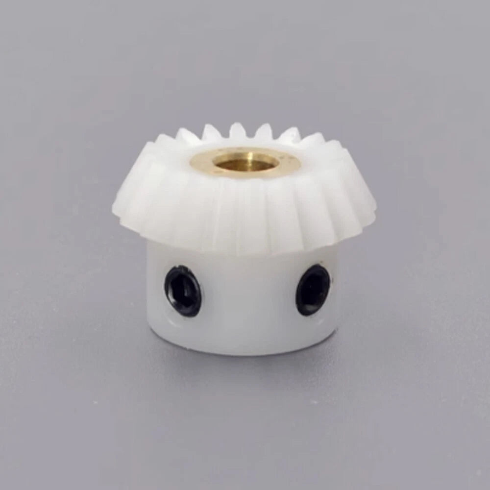 Module 1M Ratio 1:2 White POM Umbrella Bevel Gear 20/40 Teeth Bore 5/6/8/10/12mm