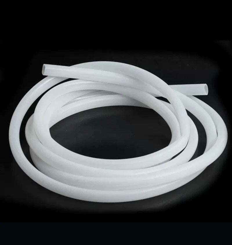Silicone Vacuum Hose Pipe — White Rubber Tube for Water, Air & Coolant | ID 2mm–38mm