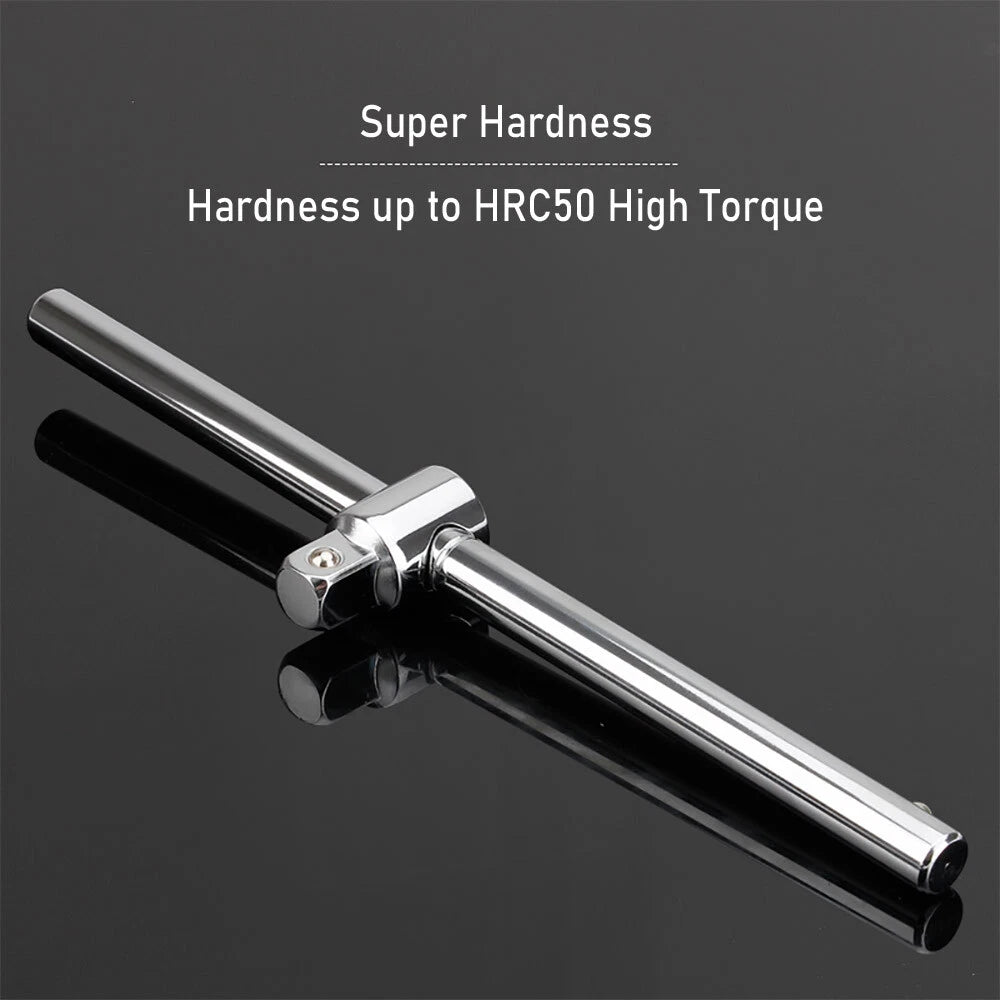 NEW Drive Ratchets 1/4" 3/8" 1/2" Sliding T-Handle Socket Breaker Bar Wrench
