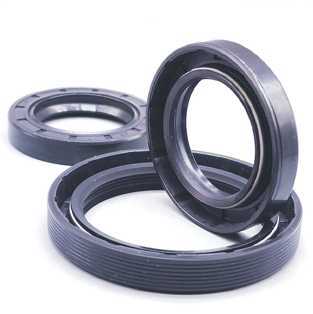 TC Double Lip NBR Oil Seal with Stainless Steel Spring — Rotary Shaft Seal Ring