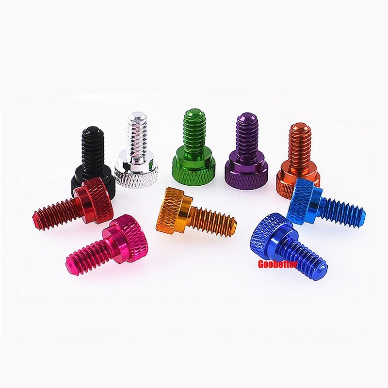 1/4 - 20 Knurled Thumb Screws Aluminum, 10 Colors, 3/8 to 5/8 Inch - HomeDIYer