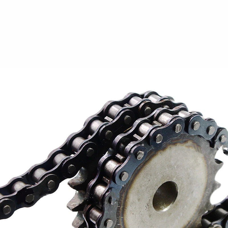 #40 08B #50 10A #60 12A Chain Sprocket 10T - 30T Double Row Tooth Roller Chain