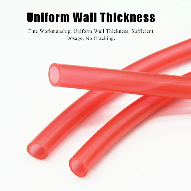 Transparent Red Silicone Tube Food Grade Beer Milk Hose Pipe Soft Rubber 3-10mm