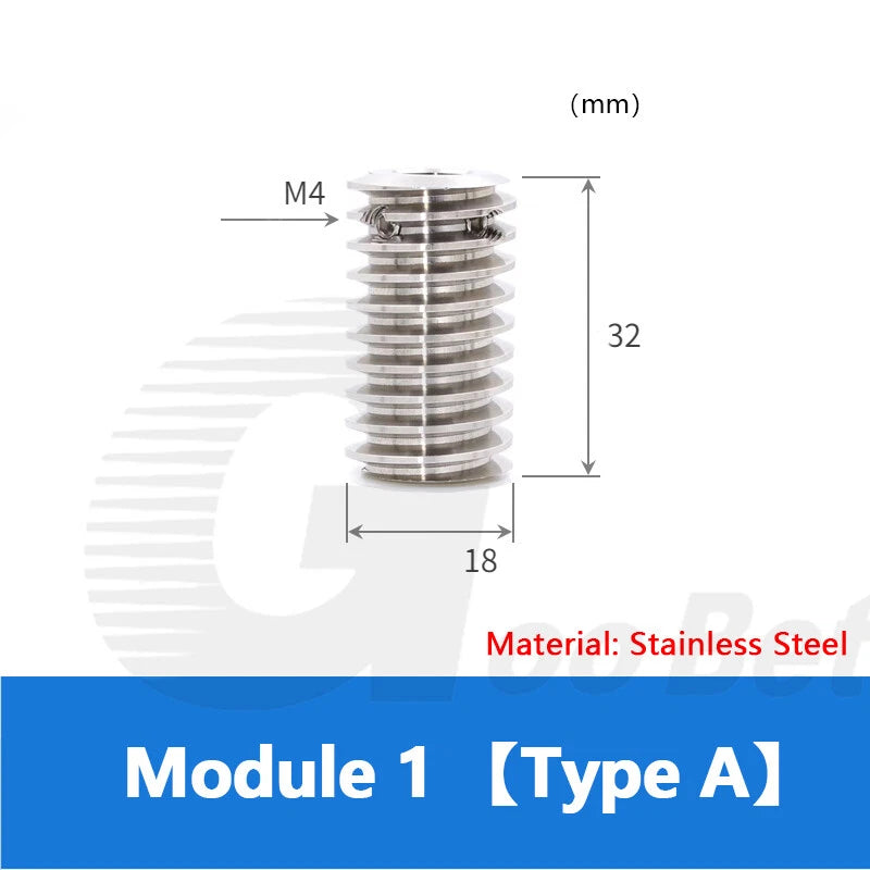 Module 1 Steel Worm Shaft Plastic Worm Gear Wheel 15 - 80 Tooth Nylon Precision