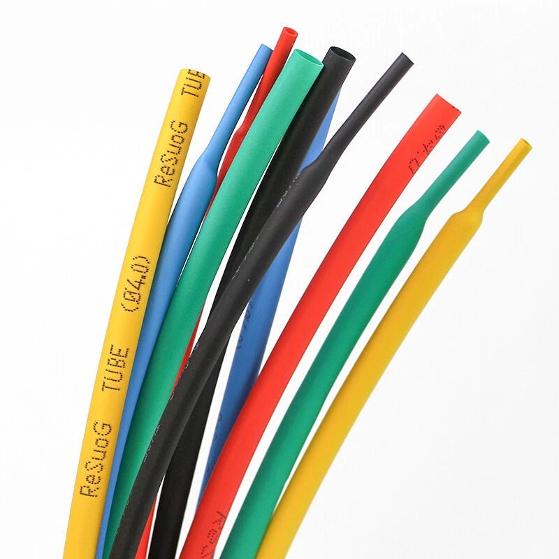 Heat Shrink Tubing – Colored Electrical Wire Wrap Sleeving (φ3mm–φ5.5mm, 7 Colors) - HomeDIYer