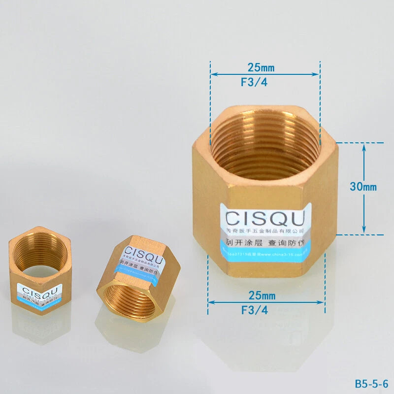 3/4" BSP Brass Pipe Fittings – Straight, Elbow, Tee, Union & Reducer Connectors