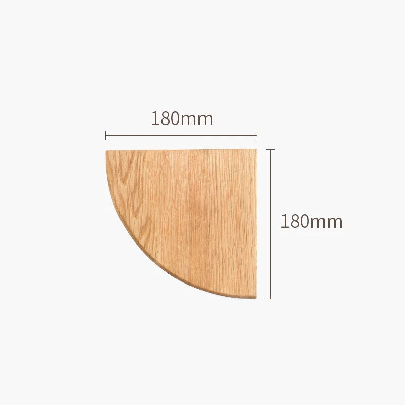 Oak Corner Shelf Wall Mounted Triangle Floating Shelves Oak Wall Storage Display