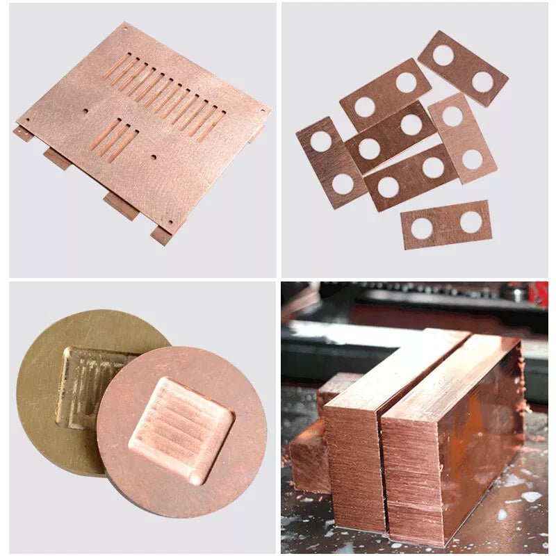 0.5mm-5mm Thick T2 Pure Copper Plate-Sheet Copper Block 35*50 55*100 100*200mm - HomeDIYer