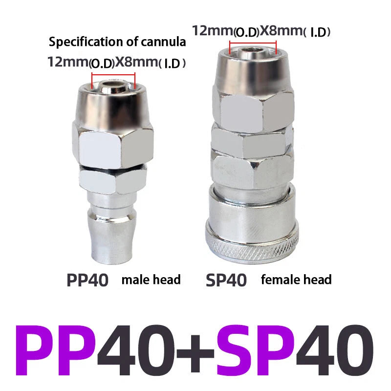 C-Type Self-Locking Air Line Quick Release Fittings — Hose Compressor Connectors