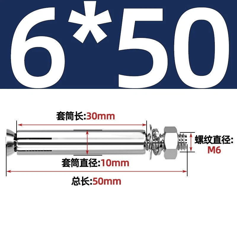 Concrete Expansion Anchor Bolts M6–M16 | Extra Long Masonry Sleeve Anchors