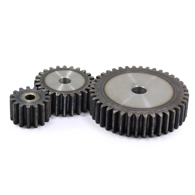 Spur Gears Pinion Gear 1.5/2.5/3/4/5 Mod Transmission Gears 45# Steel Flat Gears