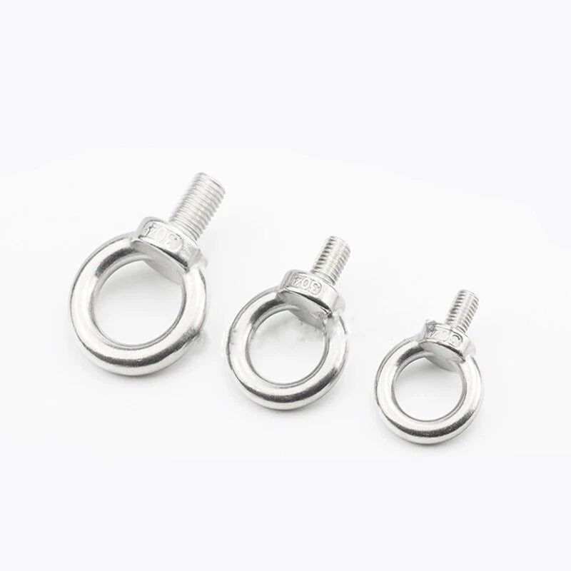 Stainless Steel Lifting Eye Bolts — A2 304 Grade, Metric M3 to M42 - HomeDIYer
