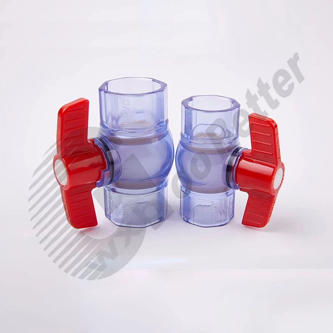 UPVC Ball Valves Clear Φ20mm Φ25mm~Φ63mm UPVC Plumbing Fittings On Off Valves