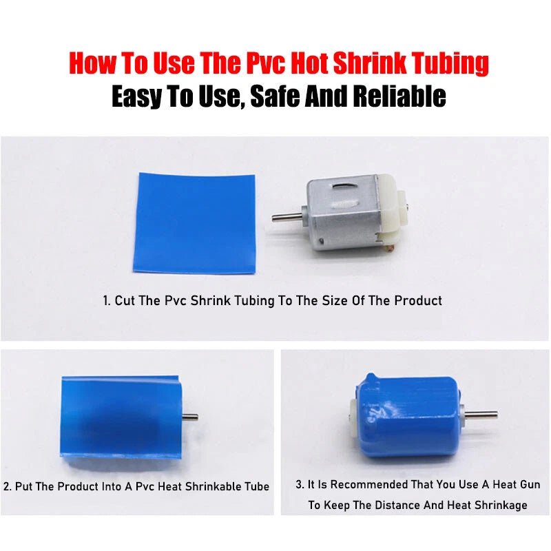 Yellow PVC Heat Shrink Tubing for RC Battery Pack – LiPo NiMH NiCd Wrap, 7mm to 180mm - HomeDIYer