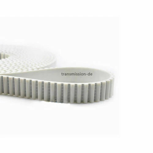 Open-End Polyurethane Timing Belt with Steel Core — 2GT / 3M / 5M / 8M / XL / MXL / T5 / T10 / L / H Profiles, Green White Black