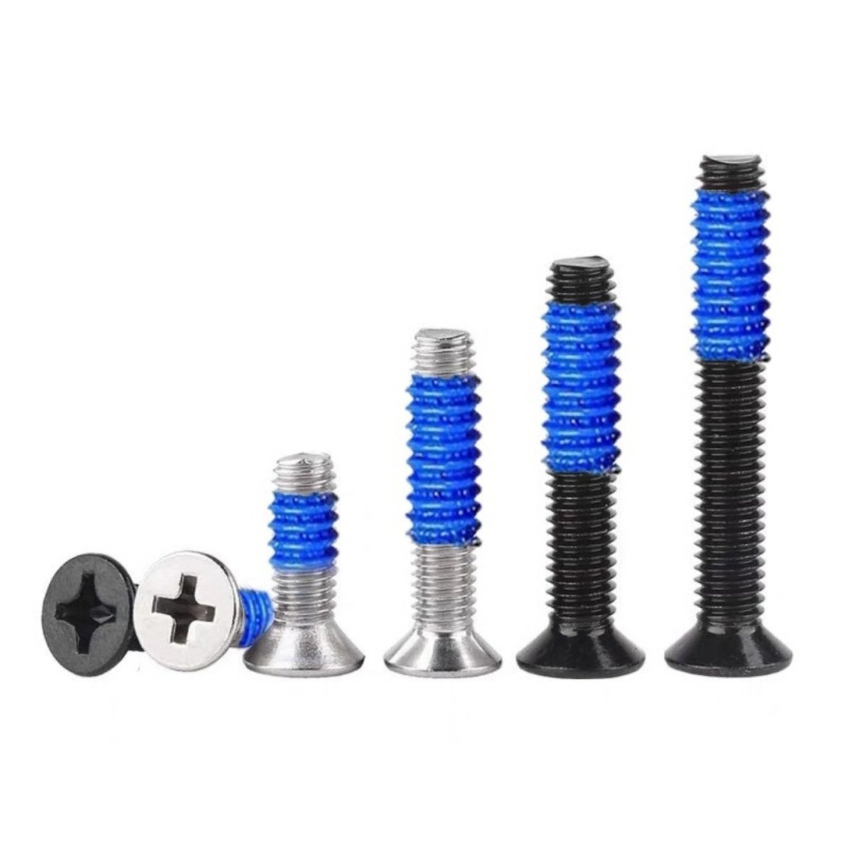 M1.2–M6 Phillips Flat Head Machine Screws | Carbon Steel | Black & Nickel Plated - HomeDIYer